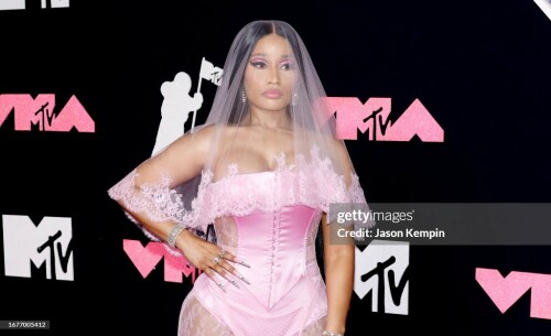 NEWARK, NEW JERSEY - SEPTEMBER 12: Nicki Minaj attends the 2023 MTV Video Music Awards at Prudential Center on September 12, 2023 in Newark, New Jersey. (Photo by Jason Kempin/Getty Images for MTV)