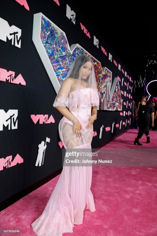 NEWARK, NEW JERSEY - SEPTEMBER 12: Nicki Minaj attends the 2023 MTV Video Music Awards at Prudential Center on September 12, 2023 in Newark, New Jersey. (Photo by Johnny Nunez/Getty Images for MTV)