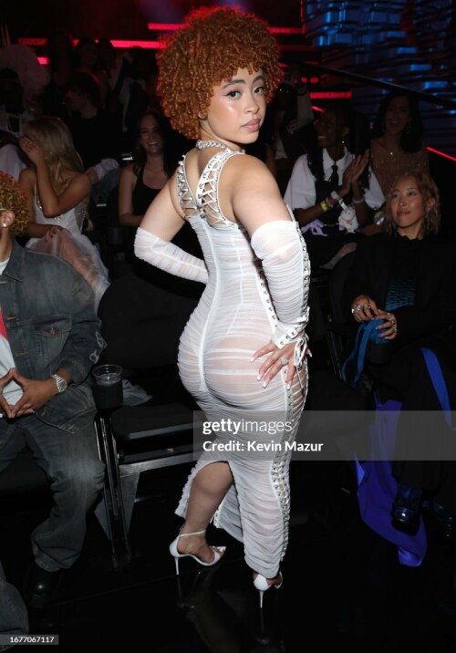 NEWARK, NEW JERSEY - SEPTEMBER 12: Ice Spice attends the 2023 MTV Video Music Awards at Prudential Center on September 12, 2023 in Newark, New Jersey. (Photo by Kevin Mazur/Getty Images for MTV)