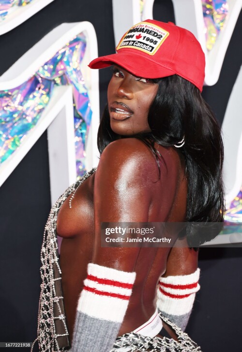 NEWARK, NEW JERSEY - SEPTEMBER 12: Doechii attends the 2023 MTV Video Music Awards at the Prudential Center on September 12, 2023 in Newark, New Jersey. (Photo by Jamie McCarthy/WireImage)