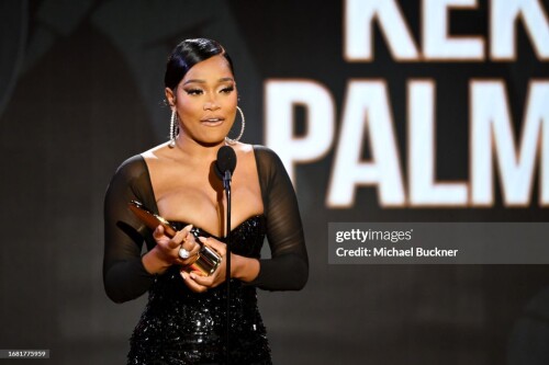 Keke Palmer at the 2023 Black Music Action Coalition Gala at The Beverly Hilton on September 21, 2023 in Beverly Hills, California. (Photo by Michael Buckner/Variety via Getty Images)
