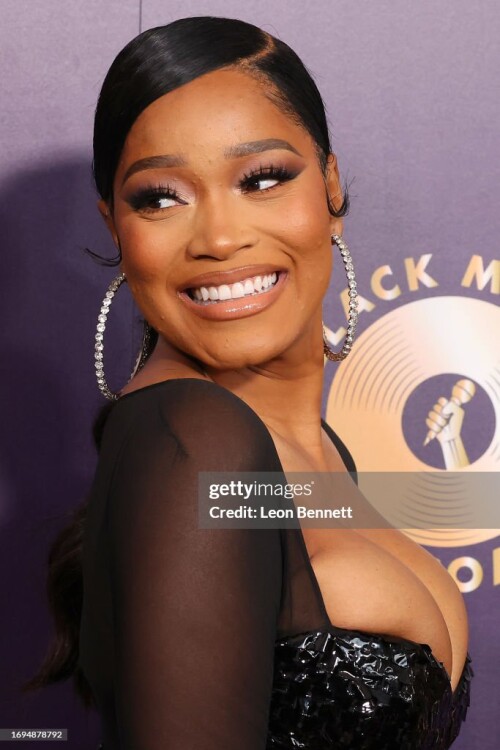 BEVERLY HILLS, CALIFORNIA - SEPTEMBER 21: Keke Palmer attends the 2023 Music in Action Awards Hosted by the Black Music Action Coalition at The Beverly Hilton on September 21, 2023 in Beverly Hills, California. (Photo by Leon Bennett/Getty Images)