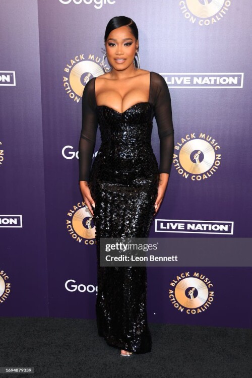 BEVERLY HILLS, CALIFORNIA - SEPTEMBER 21: Keke Palmer attends the 2023 Music in Action Awards Hosted by the Black Music Action Coalition at The Beverly Hilton on September 21, 2023 in Beverly Hills, California. (Photo by Leon Bennett/Getty Images)