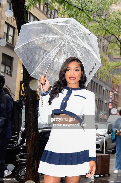 NEW YORK, NEW YORK - SEPTEMBER 25:Keke Palmer is seen in midtown  on September 25, 2023 in New York City. (Photo by Raymond Hall/GC Images)