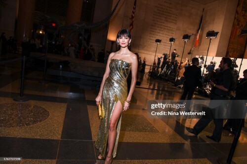 Nina Dobrev at the 2023 CFDA Fashion Awards held at the American Museum of Natural History on November 6, 2023 in New York, New York. (Photo by Nina Westervelt/WWD via Getty Images)