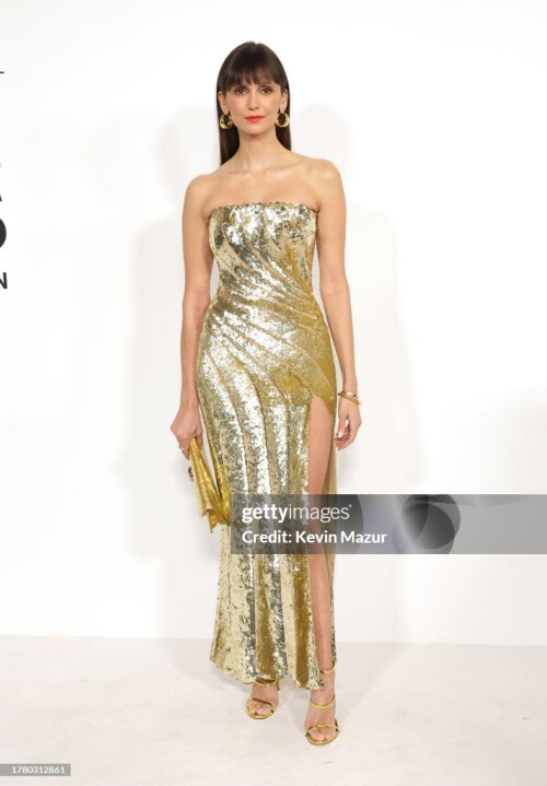 NEW YORK, NEW YORK - NOVEMBER 06: Nina Dobrev attends the 2023 CFDA Fashion Awards at American Museum of Natural History on November 06, 2023 in New York City. (Photo by Kevin Mazur/WireImage)