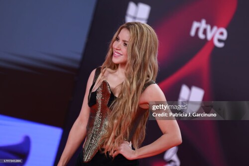 SEVILLE, SPAIN - NOVEMBER 16: Shakira attends the 24th Annual Latin GRAMMY Awards at FIBES Conference and Exhibition Centre on November 16, 2023 in Seville, Spain. (Photo by Patricia J. Garcinuno/WireImage)