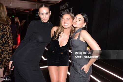 LOS ANGELES, CALIFORNIA - NOVEMBER 16: (L-R) Nell Verlaque, Addison Rae and Ariana Greenblatt attend Variety Power of Women Los Angeles presented by Lifetime at Mother Wolf on November 16, 2023 in Los Angeles, California. (Photo by Jon Kopaloff/Variety via Getty Images)