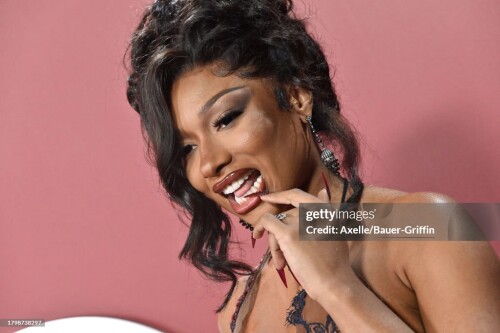 LOS ANGELES, CALIFORNIA - NOVEMBER 16: Megan Thee Stallion attends the 2023 GQ Men of the Year at Bar Marmont on November 16, 2023 in Los Angeles, California. (Photo by Axelle/Bauer-Griffin/FilmMagic)