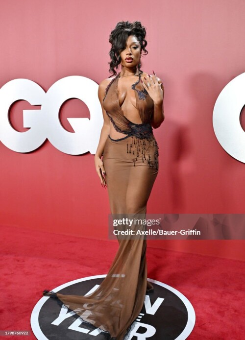 LOS ANGELES, CALIFORNIA - NOVEMBER 16: Megan Thee Stallion attends the 2023 GQ Men of the Year at Bar Marmont on November 16, 2023 in Los Angeles, California. (Photo by Axelle/Bauer-Griffin/FilmMagic)