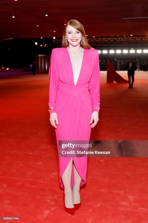 LOS ANGELES, CALIFORNIA - DECEMBER 03: Bryce Dallas Howard attends the Academy Museum of Motion Pictures 3rd Annual Gala Presented by Rolex at Academy Museum of Motion Pictures on December 03, 2023 in Los Angeles, California. (Photo by Stefanie Keenan/Getty Images for Academy Museum of Motion Pictures)
