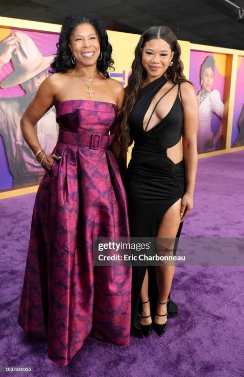 LOS ANGELES, CALIFORNIA - DECEMBER 06: Robyn Simpson Reid (L) and Storm Reid attend the Los Angeles Premiere of Warner Bros.' "The Color Purple" at Academy Museum of Motion Pictures on December 06, 2023 in Los Angeles, California. (Photo by Eric Charbonneau/Getty Images for Warner Bros.)
