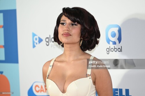 LONDON, ENGLAND - DECEMBER 10: Raye attends Capital's Jingle Bell Ball 2023 at The O2 Arena on December 10, 2023 in London, England. (Photo by Kate Green/Getty Images)
