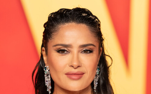 BEVERLY HILLS, CA - MARCH 10: Salma Hayek attends 2024 Vanity Fair Oscar After Party Arrivals at Wallis Annenberg Center for the Performing Arts on March 10, 2024 in Beverly Hills, California. (Photo by Robert Smith/Patrick McMullan via Getty Images)