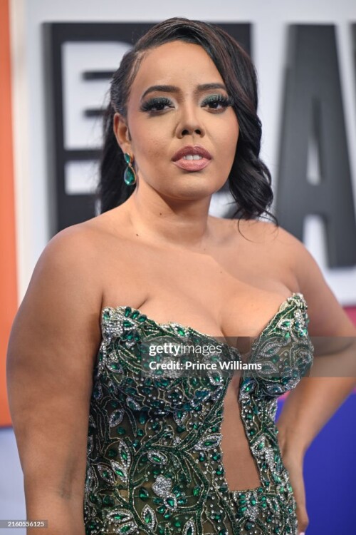 LOS ANGELES, CALIFORNIA - JUNE 30: Angela Simmons attends 2024 BET Awards at Peacock Theater on June 30, 2024 in Los Angeles, California. (Photo by Prince Williams/WireImage)