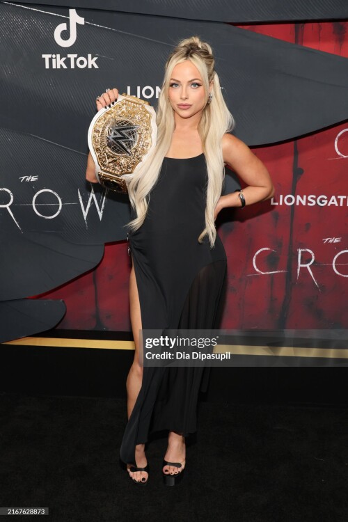 NEW YORK, NEW YORK - AUGUST 20: Liv Morgan attends the world premiere of "The Crow" at Village East by Angelika on August 20, 2024 in New York City. (Photo by Dia Dipasupil/Getty Images)