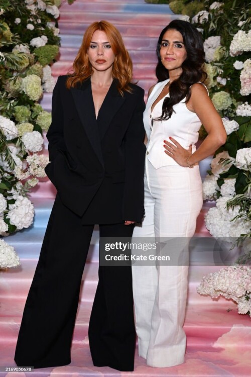 LONDON, ENGLAND - AUGUST 28: Billie Piper and Leila Farzad attend the photocall for "Kaos" at The Old Sessions House on August 28, 2024 in London, England. (Photo by Kate Green/Getty Images)