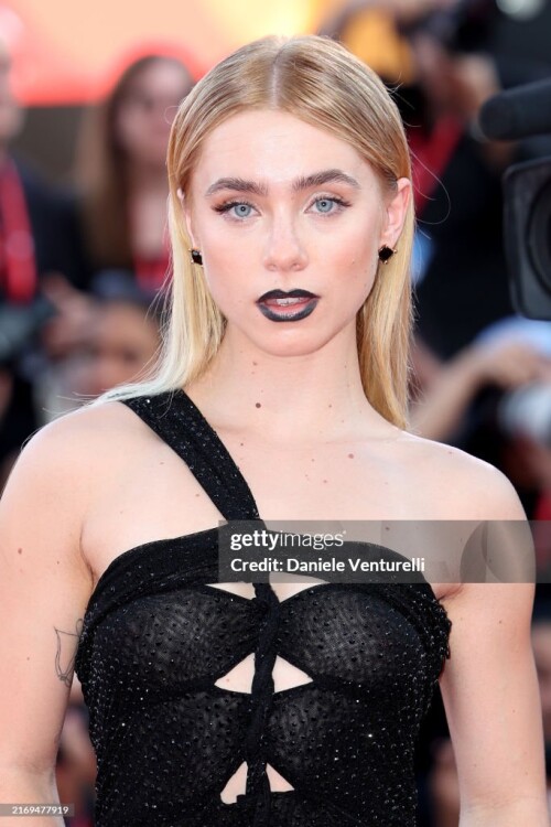 VENICE, ITALY - AUGUST 30: Clara Galle attends a red carpet for "Babygirl" during the 81st Venice International Film Festival at  on August 30, 2024 in Venice, Italy. (Photo by Daniele Venturelli/WireImage)