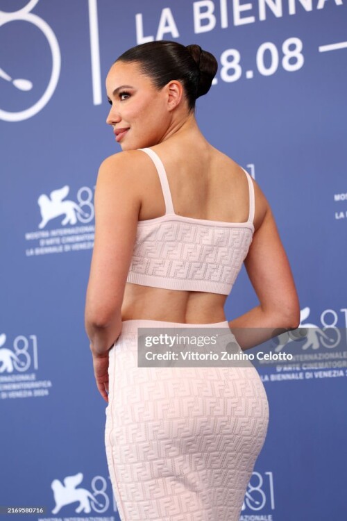 VENICE, ITALY - AUGUST 31: Jurnee Smollett attends the "The Order" photocall during the 81st Venice International Film Festival at Palazzo del Casino on August 31, 2024 in Venice, Italy. (Photo by Vittorio Zunino Celotto/Getty Images)