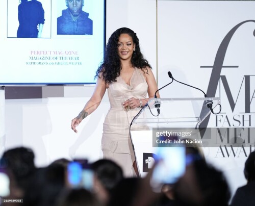 Rihanna at The Daily Front Row's 11th Annual Fashion Media Awards held at The Rainbow Room, 30 Rockefeller Plaza on September 6, 2024 in New York City. (Photo by John Nacion/Variety via Getty Images)