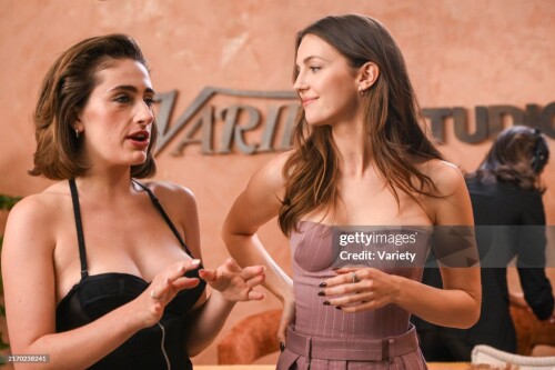 Rachel Sennott and Ella Hunt at the Variety TIFF Studio during the Toronto International Film Festival 2024 on September 8, 2024 in Toronto, Canada. (Photo by Michelle Quance/Variety via Getty Images)