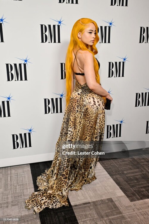 LOS ANGELES, CALIFORNIA - SEPTEMBER 05: Ice Spice attends the 2024 BMI R&B/Hip-Hop Awards at Fairmont Century Plaza on September 05, 2024 in Los Angeles, California.  (Photo by Lester Cohen/Getty Images for BMI)