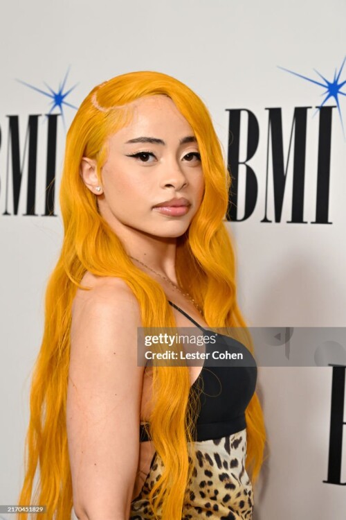 LOS ANGELES, CALIFORNIA - SEPTEMBER 05: Ice Spice attends the 2024 BMI R&B/Hip-Hop Awards at Fairmont Century Plaza on September 05, 2024 in Los Angeles, California.  (Photo by Lester Cohen/Getty Images for BMI)