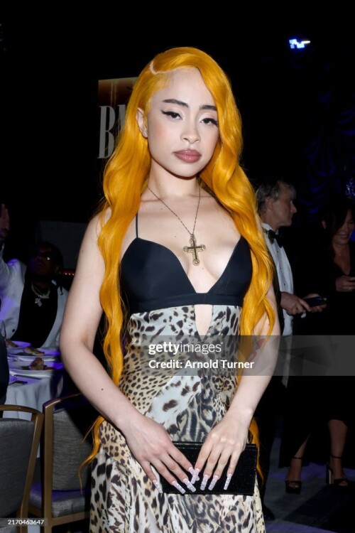 LOS ANGELES, CALIFORNIA - SEPTEMBER 05: Ice Spice attends the 2024 BMI R&B/Hip-Hop Awards at Fairmont Century Plaza on September 05, 2024 in Los Angeles, California.  (Photo by Arnold Turner/Getty Images for BMI)