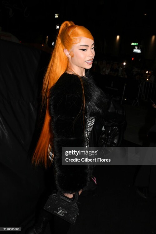 Ice Spice at Luar RTW Spring 2025 as part of New York Ready to Wear Fashion Week held at Rockefeller Plaza on September 10, 2024 in New York, New York.  (Photo by Gilbert Flores/WWD via Getty Images)