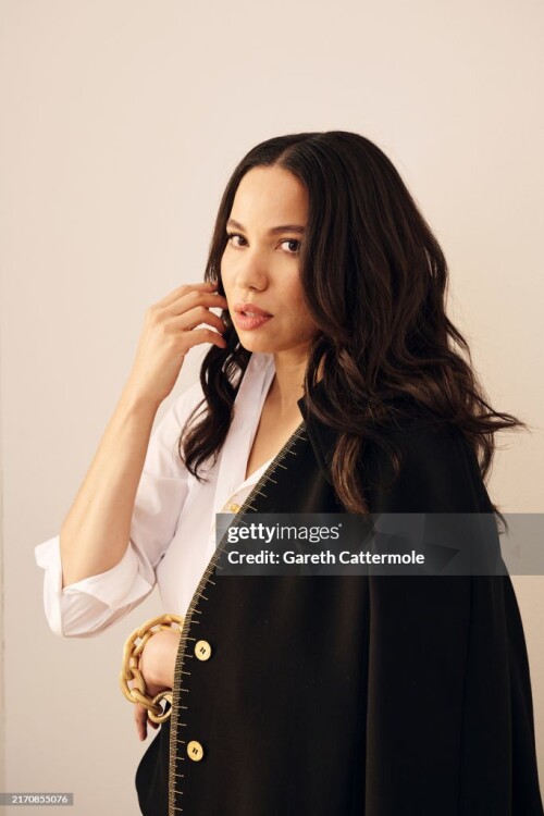 TORONTO, ONTARIO - SEPTEMBER 08: Jurnee Smollett of 'The Order' poses in the Getty Images Portrait Studio Presented by IMDb and IMDbPro during the Toronto International Film Festival at InterContinental Toronto Centre on September 08, 2024 in Toronto, Ontario. (Photo by Gareth Cattermole/Getty Images for IMDb)
