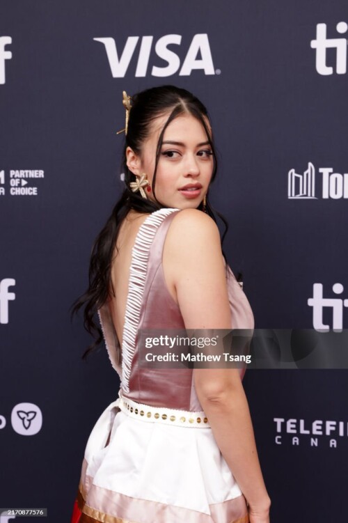 TORONTO, ONTARIO - SEPTEMBER 08: Amber Midthunder attends the premiere of "Rez Ball" during the 2024 Toronto International Film Festival at Royal Alexandra Theatre on September 08, 2024 in Toronto, Ontario. (Photo by Mathew Tsang/Getty Images)