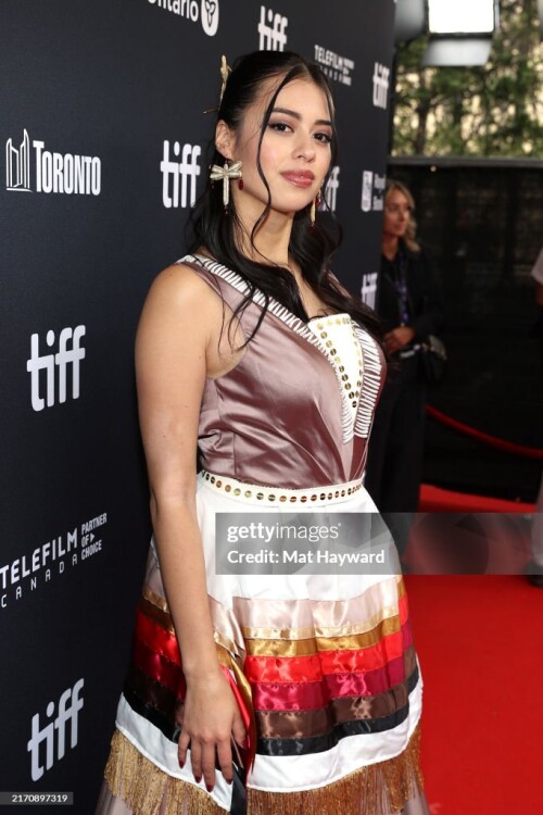 TORONTO, ONTARIO - SEPTEMBER 08: Amber Midthunder attends Netflix's "Rez Ball" world premiere during the Toronto International Film Festival at Royal Alexandra Theatre on September 08, 2024 in Toronto, Ontario. (Photo by Mat Hayward/Getty Images for Netflix)