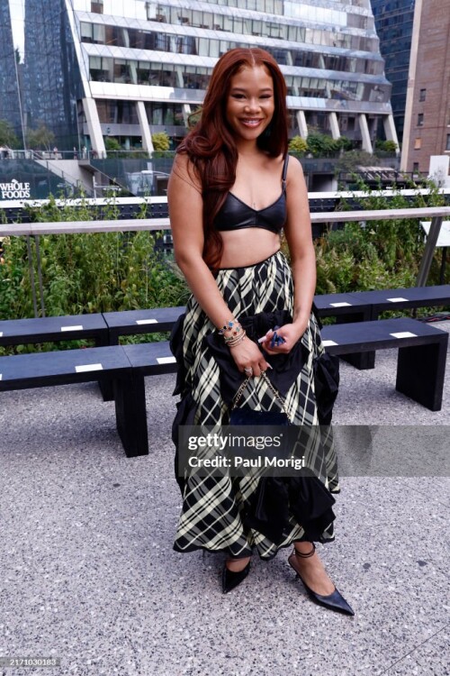 NEW YORK, NEW YORK - SEPTEMBER 09: Storm Reid attends the Coach fashion show during the September 2024 New York Fashion Week on September 09, 2024 in New York City. (Photo by Paul Morigi/Getty Images)