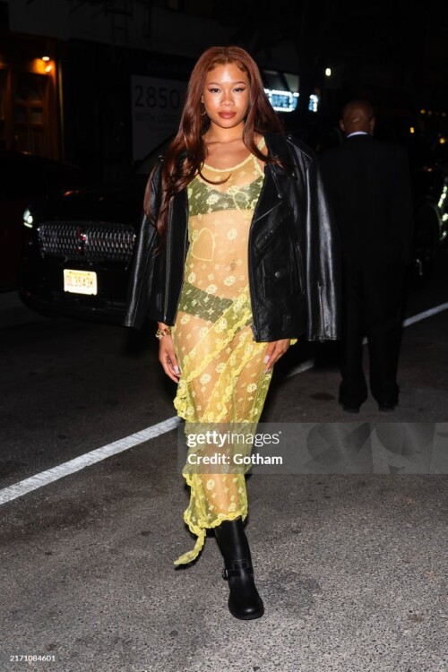 NEW YORK, NEW YORK - SEPTEMBER 09: Storm Reidis seen in SoHo on September 09, 2024 in New York City. (Photo by Gotham/GC Images)