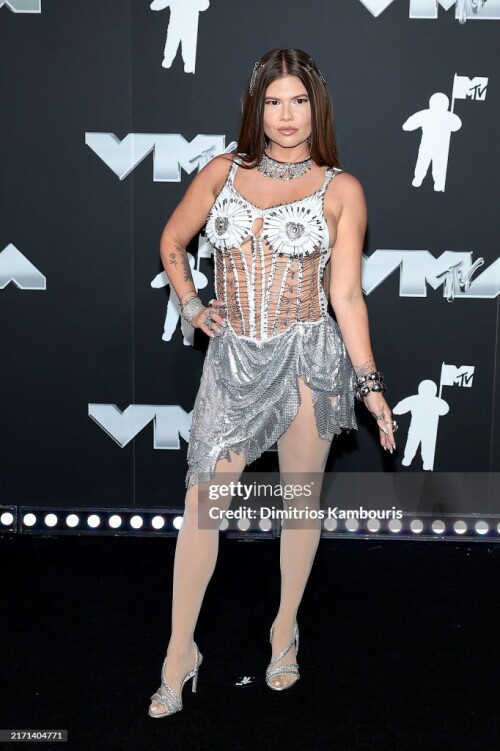 ELMONT, NEW YORK - SEPTEMBER 11: Chanel West Coast attends the 2024 MTV Video Music Awards at UBS Arena on September 11, 2024 in Elmont, New York. (Photo by Dimitrios Kambouris/Getty Images)