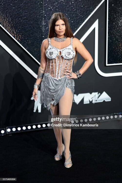 ELMONT, NEW YORK - SEPTEMBER 11: Chanel West Coast attends the 2024 MTV Video Music Awards at UBS Arena on September 11, 2024 in Elmont, New York. (Photo by Dimitrios Kambouris/Getty Images)