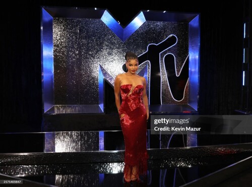 ELMONT, NEW YORK - SEPTEMBER 11: Halle Bailey attends the 2024 MTV Video Music Awards at UBS Arena on September 11, 2024 in Elmont, New York. (Photo by Kevin Mazur/Getty Images for MTV)