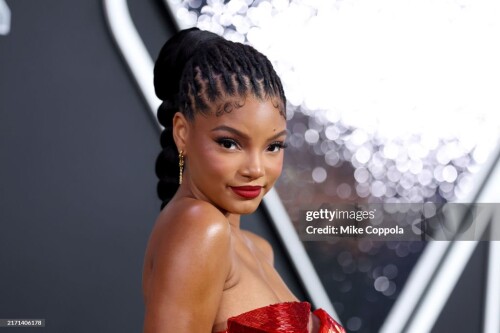 ELMONT, NEW YORK - SEPTEMBER 11: Halle Bailey attends the 2024 MTV Video Music Awards at UBS Arena on September 11, 2024 in Elmont, New York. (Photo by Mike Coppola/Getty Images for MTV)