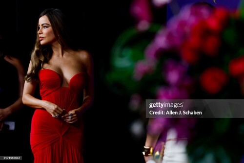 LOS ANGELES, CA - September 15, 2024 - Sofia Vergara arriving at the 76th Primetime Emmy Awards at the Peacock Theater on Sunday, September 15, 2024 (Allen J. Schaben / Los Angeles Times via Getty Images)