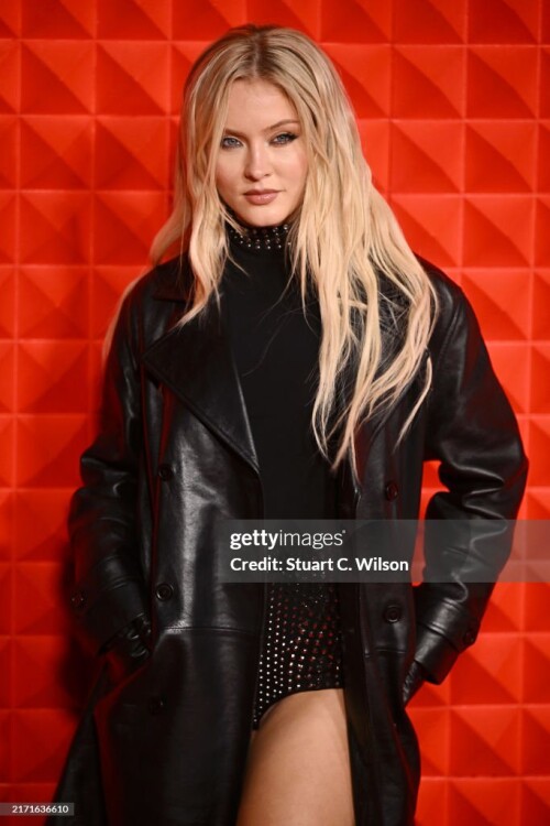 LONDON, ENGLAND - SEPTEMBER 12: Zara Larsson attends the H&M&LONDON musical event to kick off London Fashion Week at Copperbox on September 12, 2024 in London, England. (Photo by Stuart C. Wilson/Getty Images for H&M)