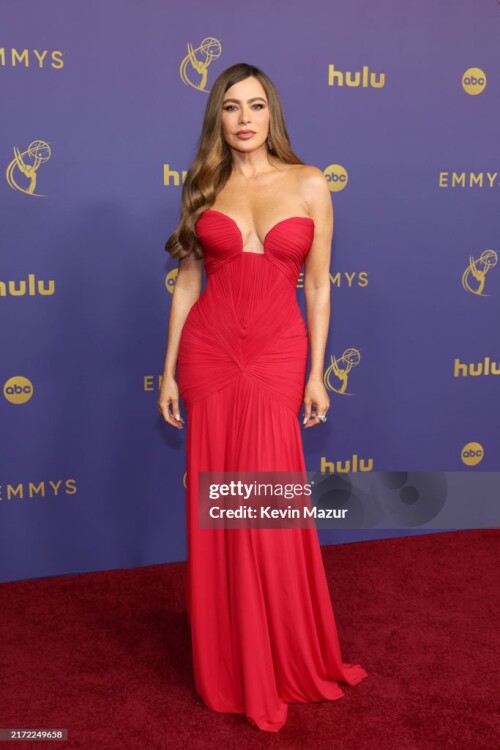 LOS ANGELES, CALIFORNIA - SEPTEMBER 15: Sof?a Vergara attends the 76th Primetime Emmy Awards at Peacock Theater on September 15, 2024 in Los Angeles, California. (Photo by Kevin Mazur/Getty Images)