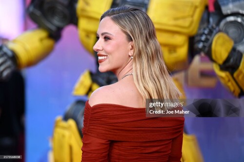 LONDON, ENGLAND - SEPTEMBER 19: Scarlett Johansson attends the European Premiere of "Transformers One" at Cineworld Leicester Square on September 19, 2024 in London, England. (Photo by Joe Maher/Getty Images)