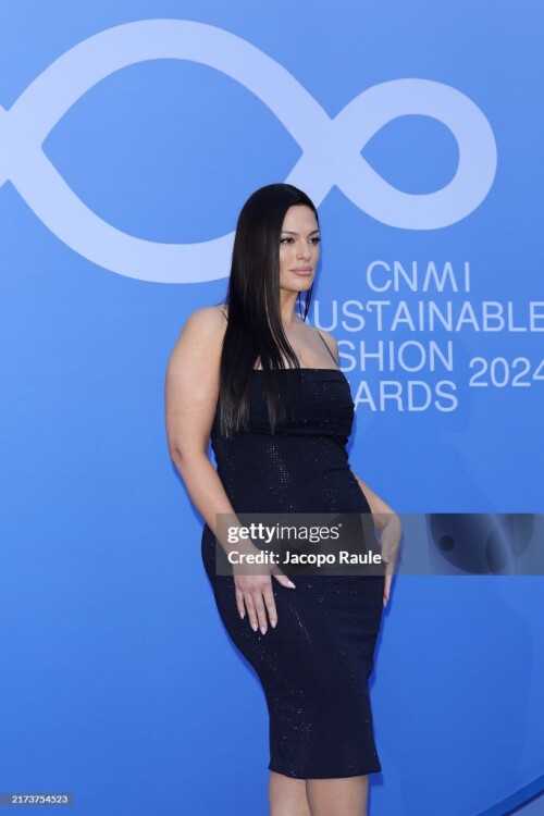 MILAN, ITALY - SEPTEMBER 22: Ashley Graham attends the CNMI Sustainable Fashion Awards 2024 during the Milan Womenswear Spring/Summer 2025 at Teatro Alla Scala on September 22, 2024 in Milan, Italy. (Photo by Jacopo Raule/Getty Images)