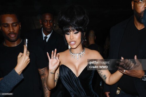 Cardi B at Messika RTW Spring 2025 as part of Paris Ready to Wear Fashion Week on September 26, 2024 in Paris, France.  (Photo by Aitor Rosas Sune/WWD via Getty Images)