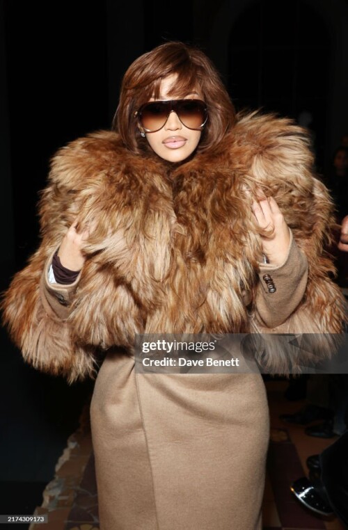 PARIS, FRANCE - SEPTEMBER 28: Cardi B attends the McQueen Spring/Summer 2025 show during Paris Fashion Week on September 28, 2024 in Paris, France. (Photo by Dave Benett/Getty Images for Alexander McQueen)