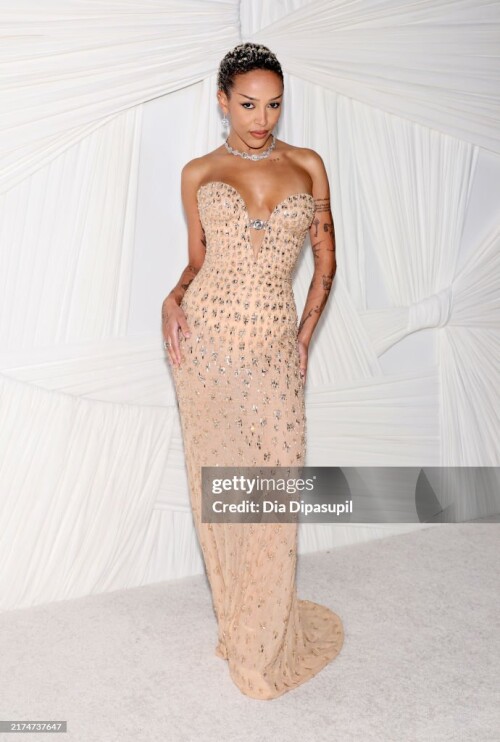 NEW YORK, NEW YORK - SEPTEMBER 26: Doja Cat attends the Clooney Foundation for Justice's The Albies at New York Public Library on September 26, 2024 in New York City.  (Photo by Dia Dipasupil/Getty Images)