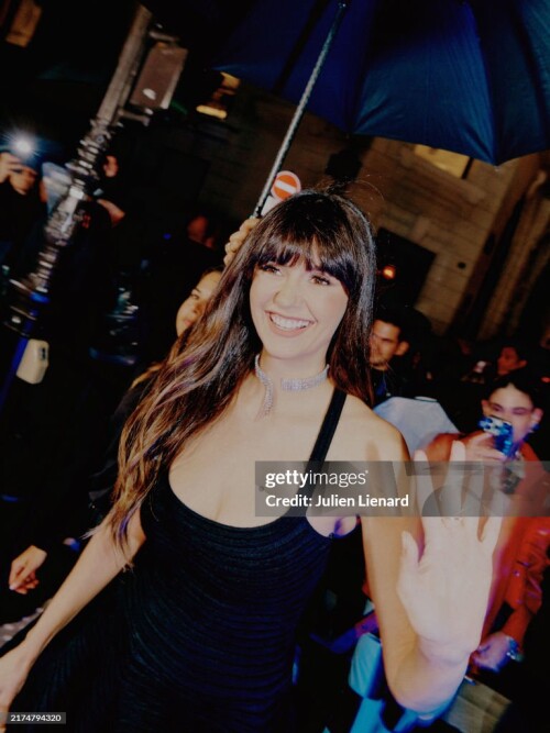 PARIS, FRANCE - SEPTEMBER 26: Nina Dobrev arrives at the Messika Paris Womenswear Spring-Summer 2025 show as part of Paris Fashion Week on September 26, 2024 in Paris, France. (Photo by Julien Lienard/Getty Images for Messika)