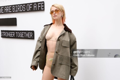 Hayley Williams at Stella McCartney RTW Spring 2025 as part of Paris Ready to Wear Fashion Week on September 30, 2024 in Paris, France.  (Photo by River Callaway/WWD via Getty Images)