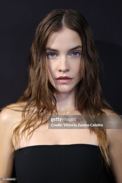 PARIS, FRANCE - SEPTEMBER 27: (EDITORIAL USE ONLY - For Non-Editorial use please seek approval from Fashion House) Barbara Palvin poses backstage prior to the Vetements Womenswear Spring-Summer 2025 show as part of Paris Fashion Week on September 27, 2024 in Paris, France. (Photo by Vittorio Zunino Celotto/Getty Images)