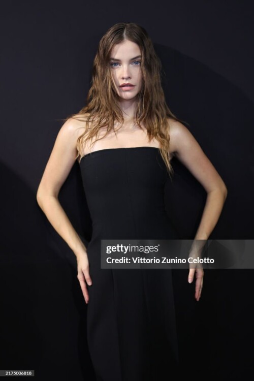 PARIS, FRANCE - SEPTEMBER 27: (EDITORIAL USE ONLY - For Non-Editorial use please seek approval from Fashion House) Barbara Palvin poses backstage prior to the Vetements Womenswear Spring-Summer 2025 show as part of Paris Fashion Week on September 27, 2024 in Paris, France. (Photo by Vittorio Zunino Celotto/Getty Images)